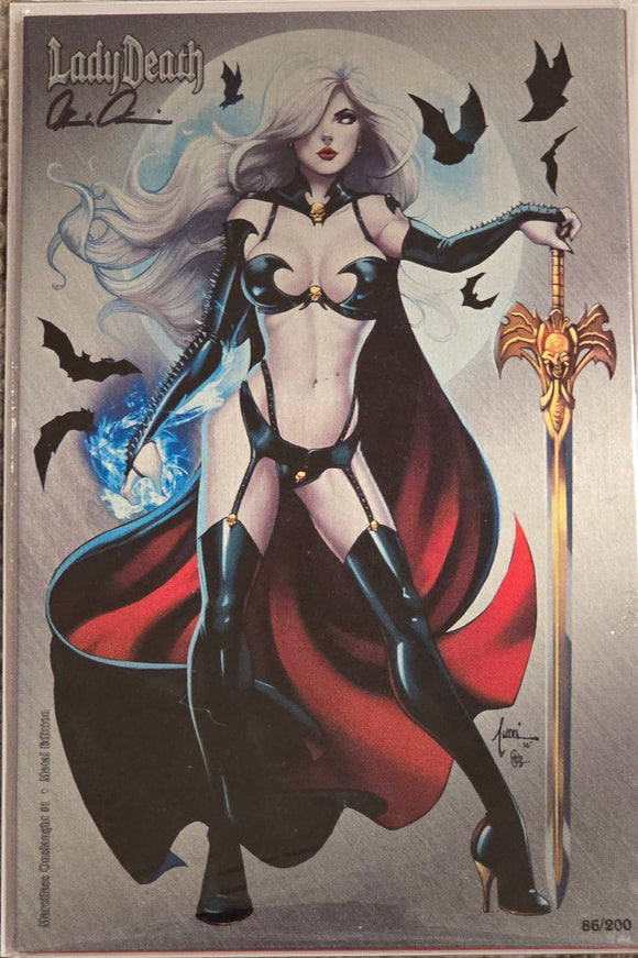 LADY DEATH MERCILESS ONSLAUGHT #1 BILLY TUCCI METAL EDITION LTD 200 COPIES