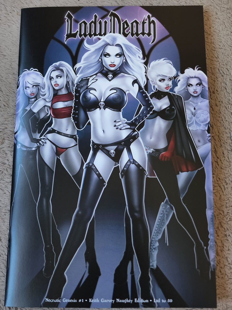 LADY DEATH NECROTIC GENESIS KEITH GARVEY NAUGHTY EDITION LTD 50 – Comic  Connection