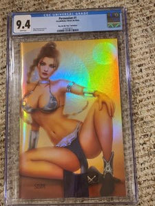 PERSUASION CHAPTER 1 NATHAN SZERDY SLAVE LEIA HOLOFOIL CGC OPTIONS VIRGIN, SHEER, TOPLESS