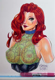 MARISSA POPE COMMISSION SPOTS AT NYCC FULL COLORED BUST ON A COMIC BLANK