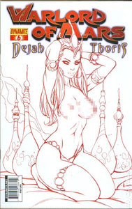 WARLORD OF MARS #6 ALE GARZA RED LINED TOPLESS VARIANT