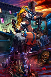 Princesses VS Zombies #1 - Cover Holofoil set C/D of 2 Jesse Wichmann ltd 25 copies