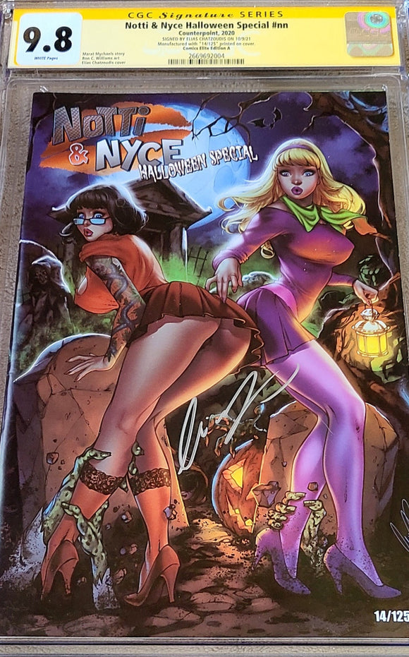 NOTTI AND NYCE HALLOWEEN EXCLUSIVE ELIAS CHATZOUDIS LTD 125 CGC 9.8 SS