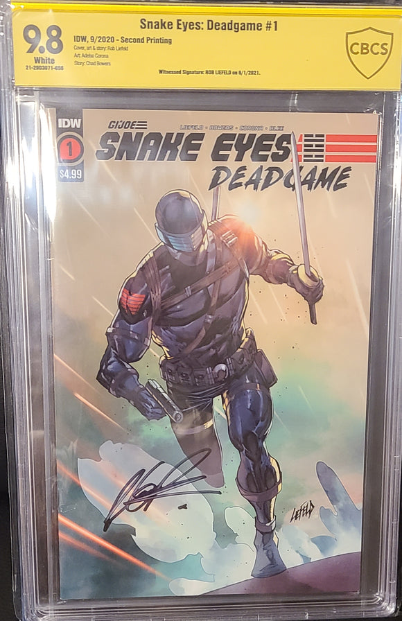 SNAKE EYES: DEADGAME #1 ROB LIEFELD CGC 9.8 SS