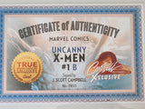 UNCANNY X-MEN #1 SIGNED J SCOTT CAMPBELL COA