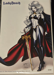 LADY DEATH MARAT MYCHAELS SWORNFEST REMARQUED EDITION LTD 25