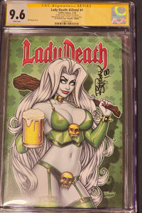 LADY DEATH: KILLER #1 BILL MCKAY 9.8 CGC SS LIMITED TO 100 COPIES