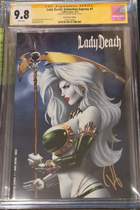 LADY DEATH EXTINCTION EXPRESS RYAN KINCAID GREEN CHASE VARIANT CGC 9.8 SS