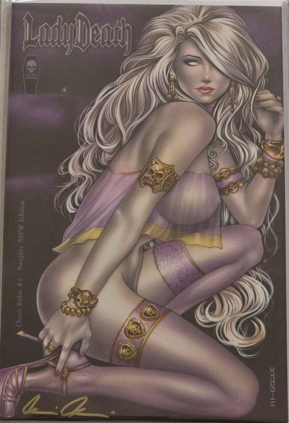LADY DEATH CHAOS RULES #1 NAUGHTY NSFW EDITION MONTE MOORE