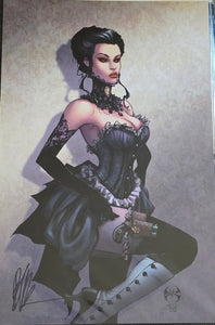 11X17 PRINT LADY MECHANIKA SIGNED BY JOE BENETIZ