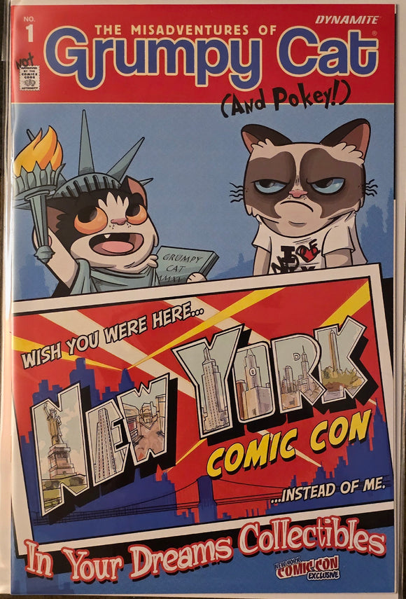 GRUMPY CAT #1  NYCC IN YOUR DREAMS COLLECTIBLE