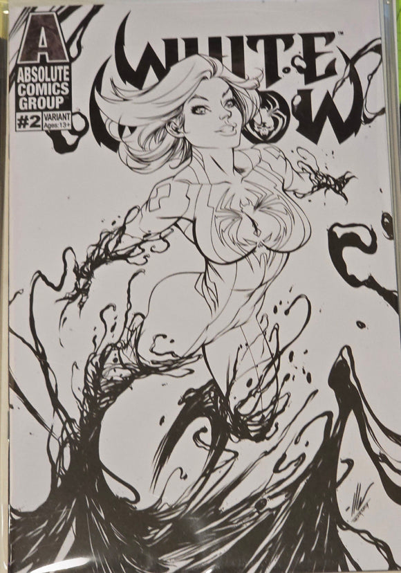 WHITE WIDOW #2 B&W ALE GARZA VARIANT