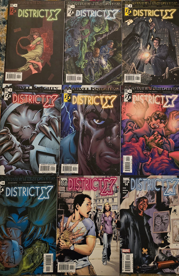 DISTRICT X #6-14 MARVEL