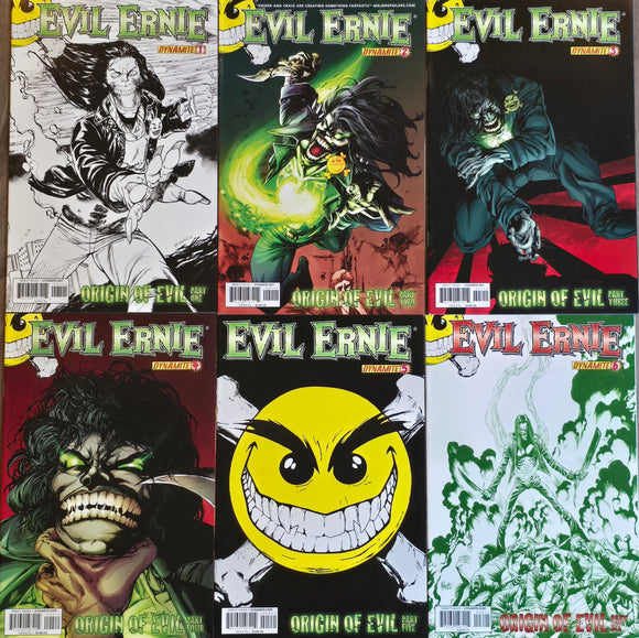 EVIL ERNIE ORIGINS OF EVIL COMPLETE SET #1-6