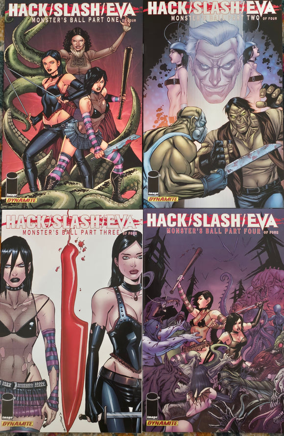 HACK/SLASH/EVA MONSTERS BALL COMPLETE SET #1-4