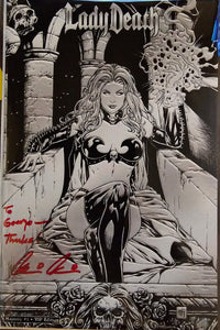 LADY DEATH MAJESTIC #1 MIKE KROME VIP EDITION PERSONALIZED VARIANT