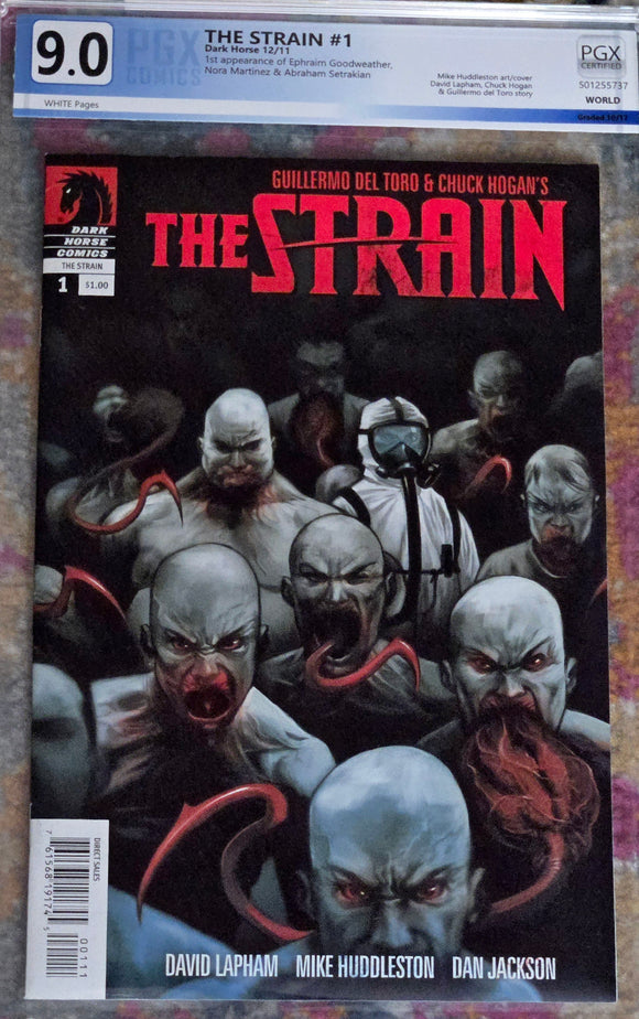 THE STRAIN #1 DARK HORSE 12/11 9.0 PGX MIKE HUDDLESTON