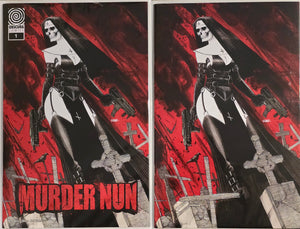 MURDER NUN #1  NECROPOLIS JOEL GOMEZ KICKSTARTER EXCLUSIVE LTD 100 SET OF 2