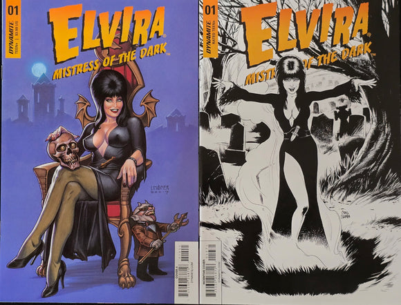 ELVIRA MISTRESS OF THE DARK #1 JOSEPH MICHAEL LISNER SET 1:10