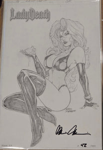 LADY DEATH RAW ED MIKE DEBALFO LTD 42/100 9.4 CONDITION