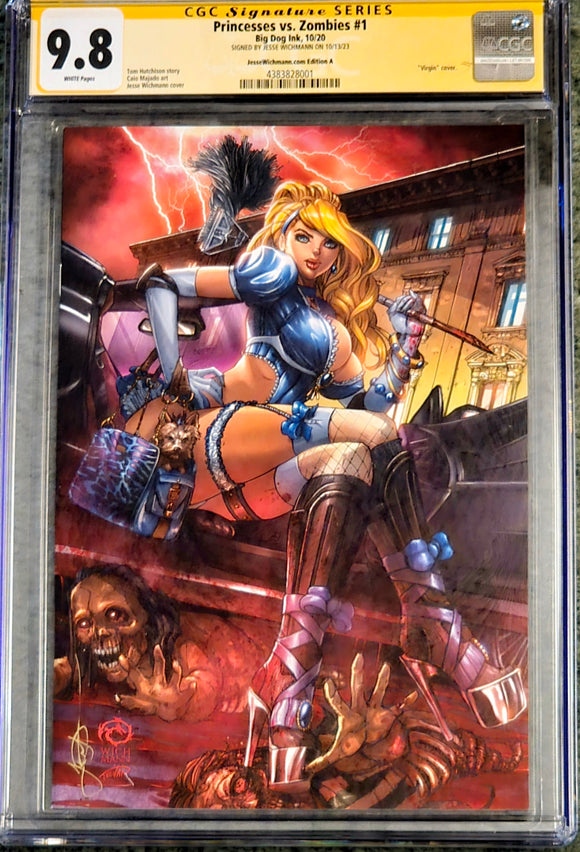 PRINCESS VS ZOMBIES #1 9.8 CGC SS JESSE WICHMANN EDITION A