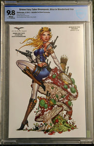 GRIMM FAIRY TALES STEAMPUNK: ALICE IN WONDERLAND JAMIE TYNDALL LTD 100 CBCS 9.8