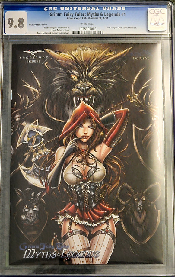 GRIMM FAIRY TALES: MYTHS & LEGENDS #1 JAMIE TYNDALL CGC 9.8