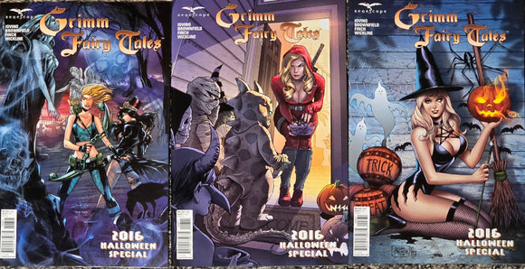 2016 HALLOWEEN SPECIAL COMPLETE SET OF ALL COVERS A-C