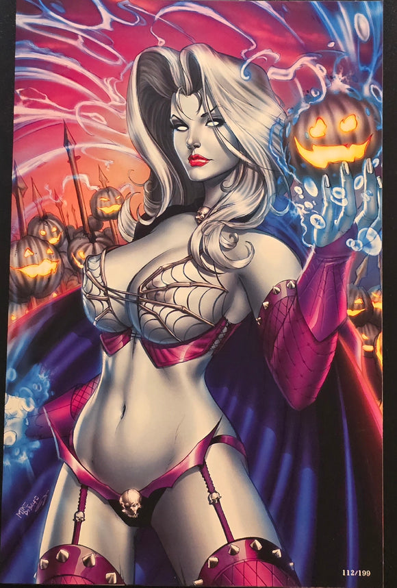 LADY DEATH ECHOES #1 PURPLE HAZE VIRGIN EDITION MIKE DEBALFO