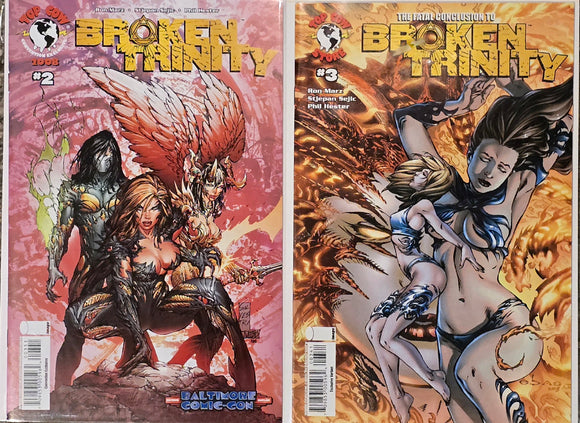 BROKEN TRINITY #2-3 MARK SILVESTRI & EBAS 2008