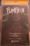 PUMPKIN #2 'PLAY A GAME NUDE EDITION" LTD 100 COPIES 9.8 CGC SS