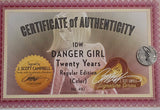 DANGER GIRL TWENTY YEARS FOIL SIGNED BY J SCOTT CAMPBELL W/ COA