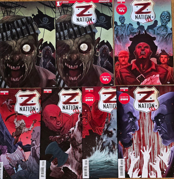 Z NATION ISSUES #1-6 SET INCLUDING #1 RATIO INCENTIVE 1:10