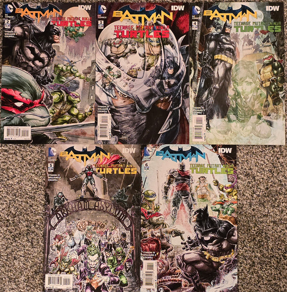 BATMAN TMNT TEENAGE MUTANT NINJA TURTLES ISSUES #2-6