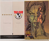 WITCHBLADE/TOMB RAIDER GOLD SPECKLE HOLOFOIL UNCUT COVER SHEET MARK SILVESTRI