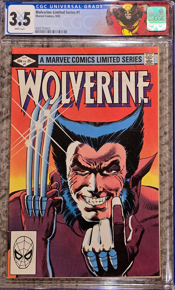 WOLVERINE #1 LIMITED SERIES W/ CUSTOM LABEL 3.5 CGC