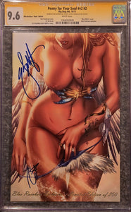PENNY FOR YOUR SOUL #2 EBAS LTD 250 BLUE TOPLESS PANTY BLUE RAINBOW EXCLUSIVE 9.6 CGC SS
