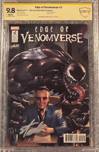 EDGE OF VENOMVERSE #2 STAN LEE COLLECTIBLES EXCLUSIVE 9.8 CBCS SIGNED BY STAN LEE