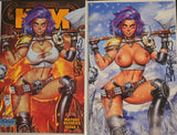 DELUSIONAL KIM #1 "EYES UP HERE" BY MIKE DEBALFO & SANJU NIVANGUNE LIMITED EXCLUSIVES