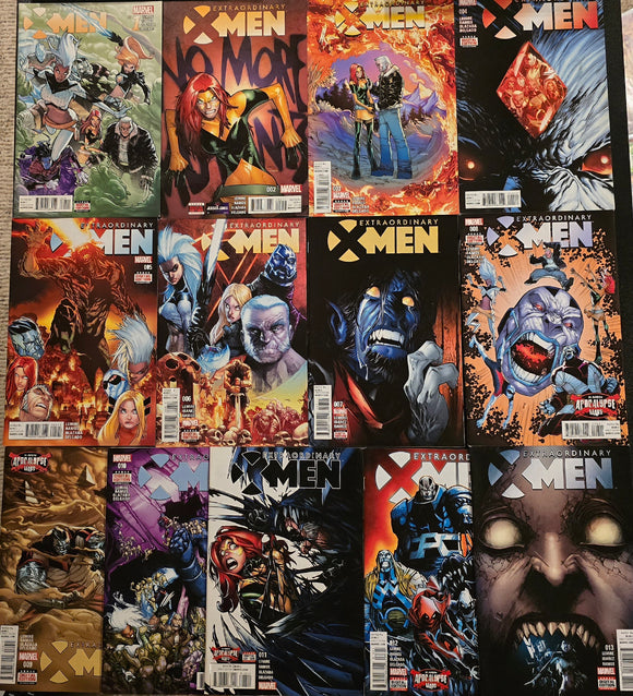 EXTRAORDINARY X-MEN #1-13 BUBDLE JEFF LEMIRE HUMBERTO RAMOS