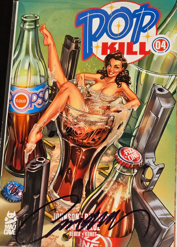 POP KILLS #4 COVER C FRISKY VARIANT SIGNED BY J SCOTT CAMPBELL
