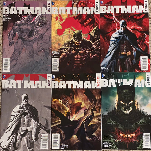 BATMAN EUROPA ISSUES #1 COMPLETE SET 1-4 INCLUDING RATIO COVERS 40 PAGES
