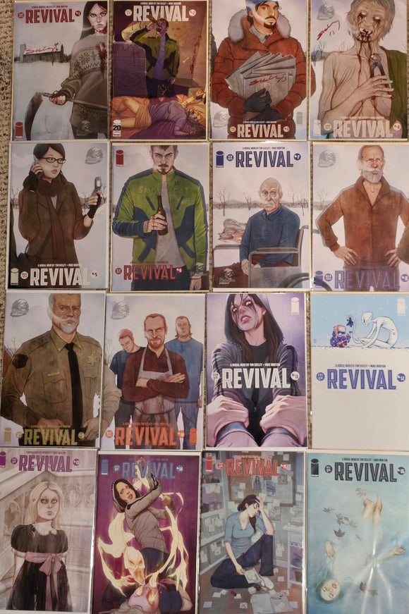 REVIVAL COMPLETE SET ISSUES #1-35 IMAGE COMICS SIGNED TIM SEELEY, JENNY FRISON PHANTOM VARIANTS 9.4 NM