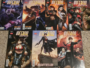 INFERNO "RESURRECTION" COMPLETE SET ISSUES #1-5 ZENESCOPE