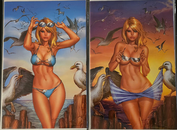 GRIMM FAIRY TALES 2012 EBAS SWIMSUIT SPECIAL BLUE RAINBOW SDCC EXCLUSIVE EBASLTD 500 & LTD 100