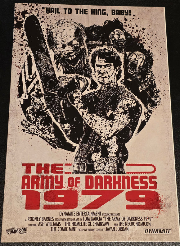 ARMY OF DARKNESS 1979 NYCC 2024 EXCLUSIVE JAVAN JORDAN LTD 300 W/ COA NM-/VF+