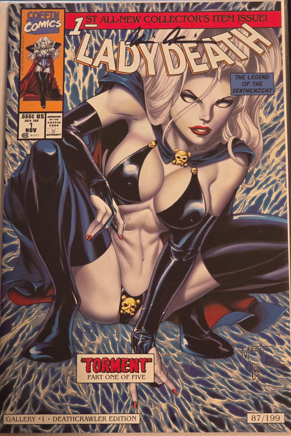 LADY DEATH: GALLERY #1 DEATHCRAWLER EDITION MARAT MYCHAELS LTD 87/199