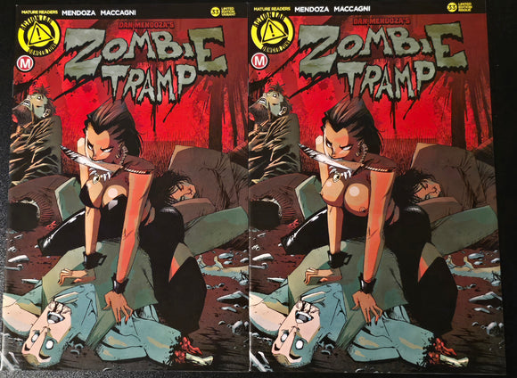 ZOMBIE TRAMP #33 NICE & RISQUE VARIANTS MARCO MACCAGNI