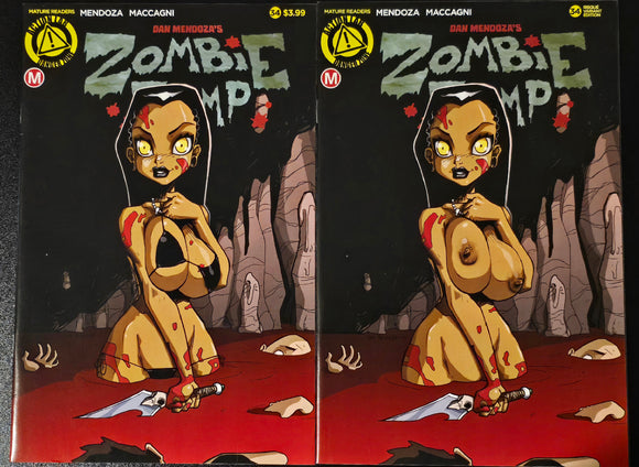ZOMBIE TRAMP #34 NICE & RISQUE SET DAN MENDOZA