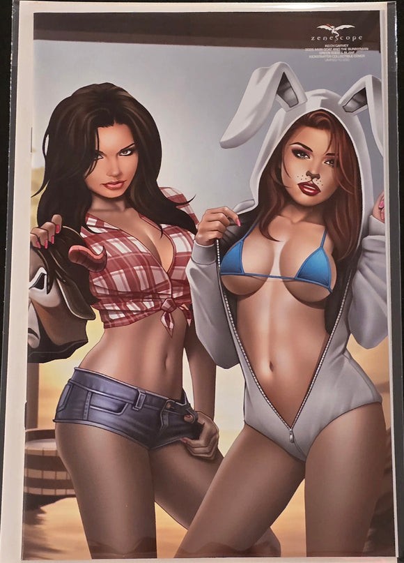 KEITH GARVEY MAN GOAT & BUNNYMAN KICKSTARTER EXCLUSIVE LTD 250